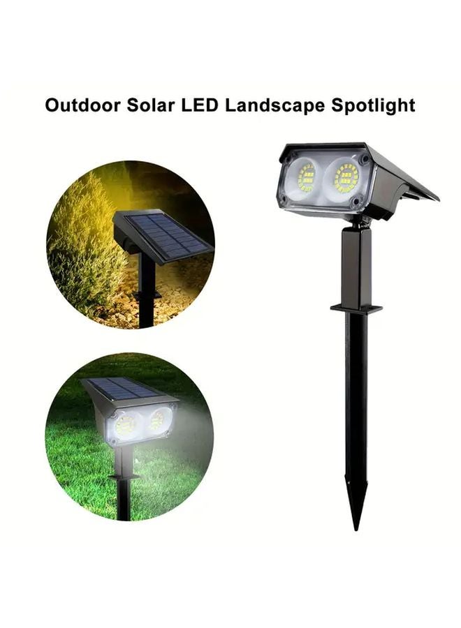 White Light Solar Lawn Landscape Spotlights 42LED Outdoor IP68 3 Modes - Image 1